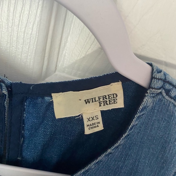 🦋WILFRED FREE🦋 denim blue dress - Picture 9 of 13